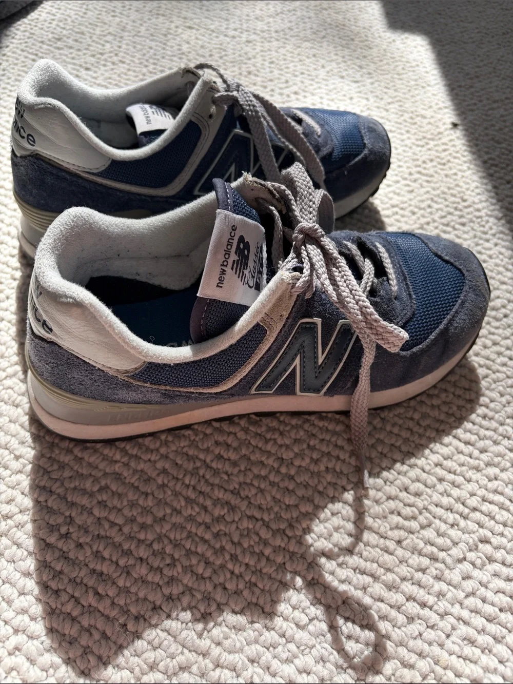 New Balance Blue Gray Casual Running Sneakers